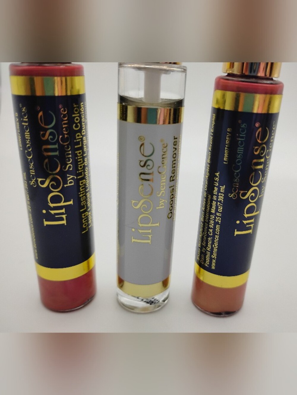 3 LipSense 2 Shimmer Honey Rose + 1 Oops! Remover Lipsense Lip Color